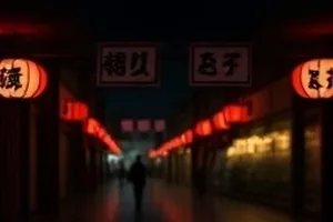 《天台放映员》封面，天台支起的幕布与城市夜色